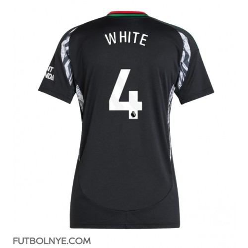Camiseta Arsenal Ben White #4 Visitante Equipación para mujer 2024-25 manga corta
